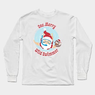 One Merry Wild Swimmer Christmas Long Sleeve T-Shirt